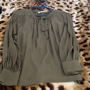 Zara Khaki Women's Blouse